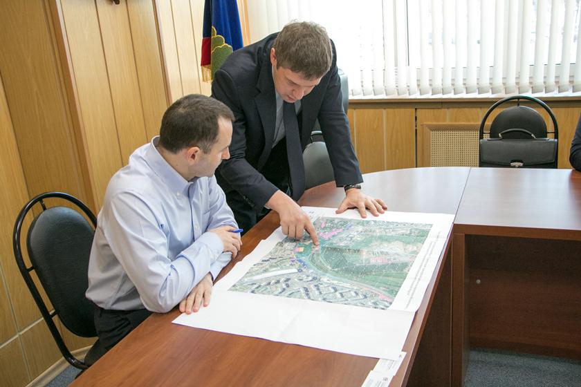 Совещание по началу строительства развязки на пересечении Волоколамского и Ильинского шоссе