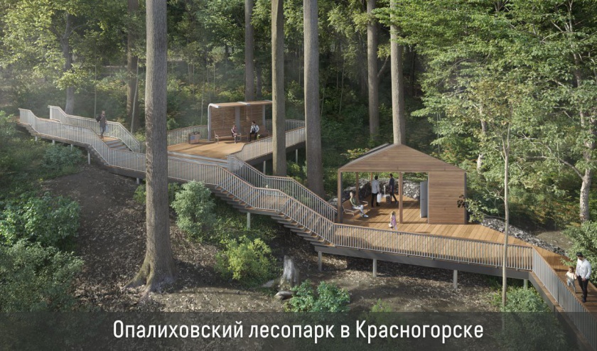 По программе "Парки в лесу" в Красногорске обустроят Опалиховский лесопарк